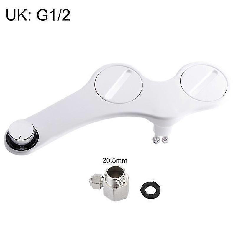 Frontal Rear Feminine Wash Dual Nozzle Bidet Sprayer Toilet Seat Attachment