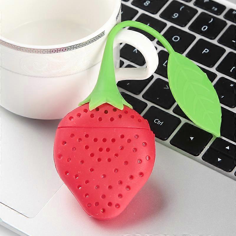 Silicone Tea Infuser Tea Infuser - Red And Green/suitable For Use In Teapot, Teacup And More