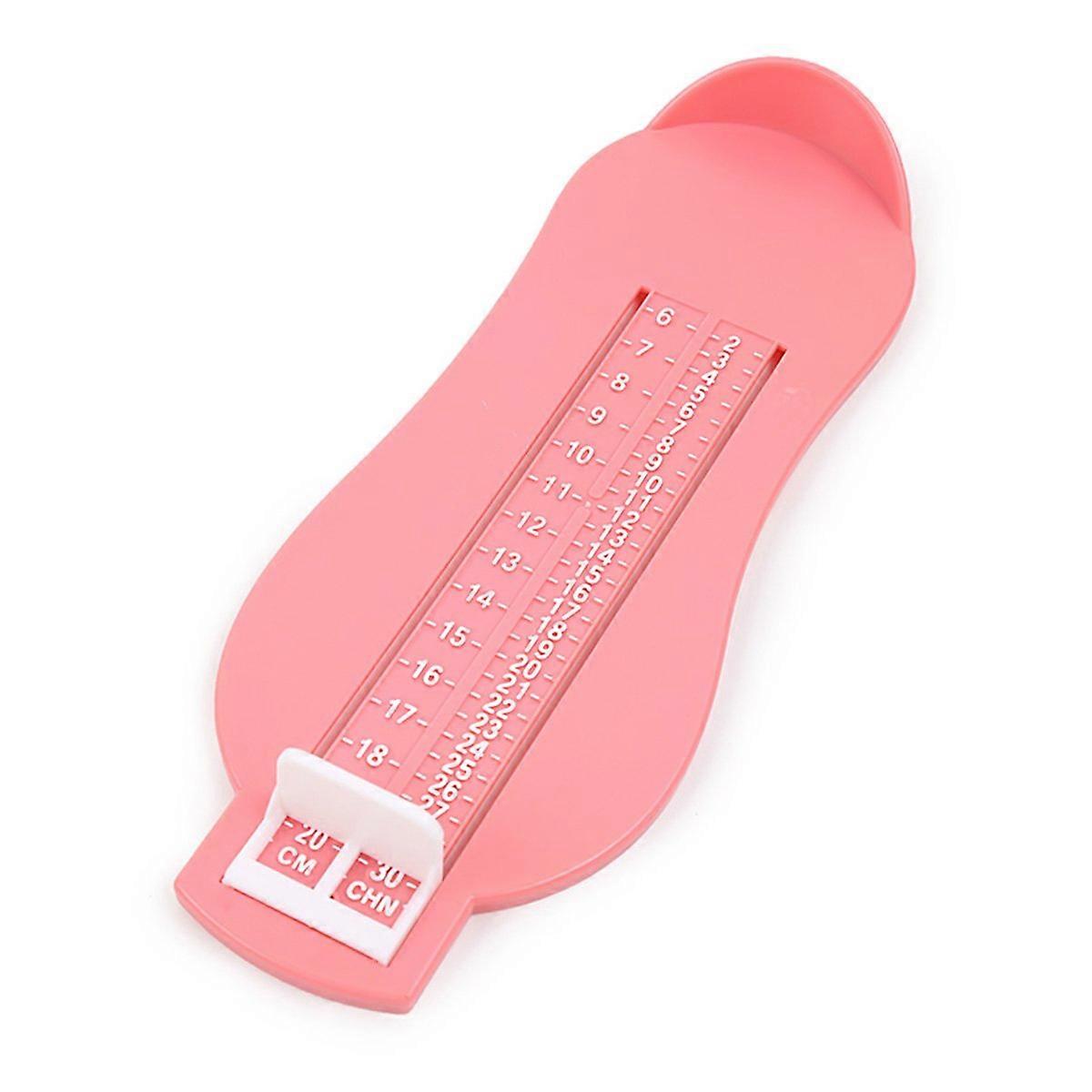 2pcs Foot Measuring Device Baby Kids Foot Length Measure Tool Shoes Size Measuring Gauge (Pink)