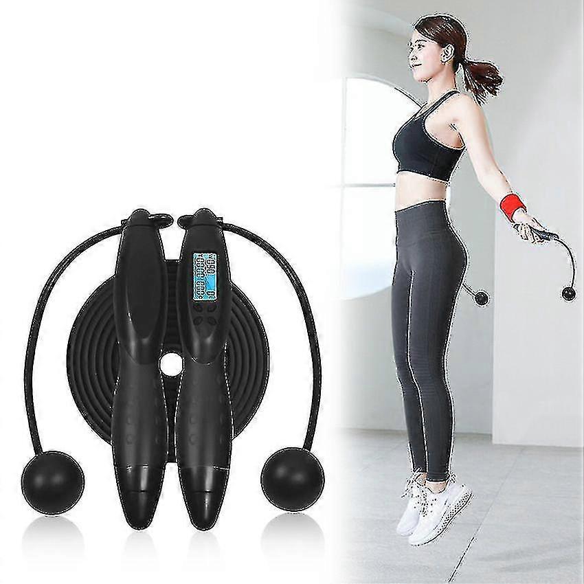 Smart Jump Rope Fitness Sport Skipping Ropes With Anti-slip Hand Grip With Anti-slip Hand Grip With Lcd Screen Showing