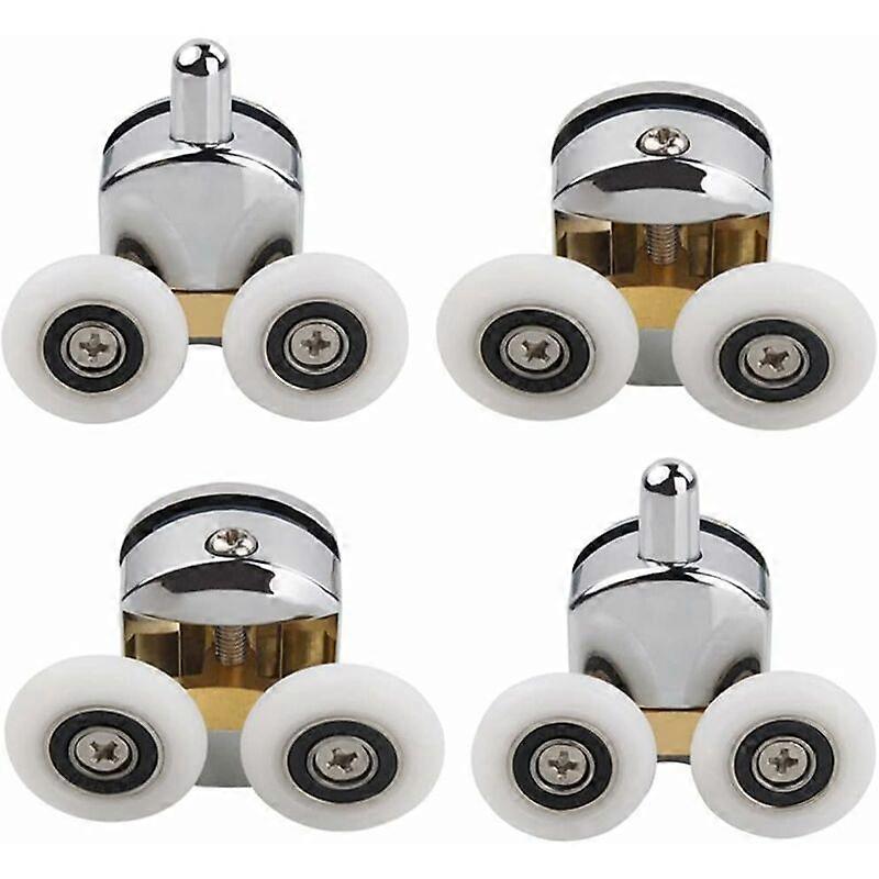 4pcs shower door rollers 2 upper and 2 lower rollers 23mm
