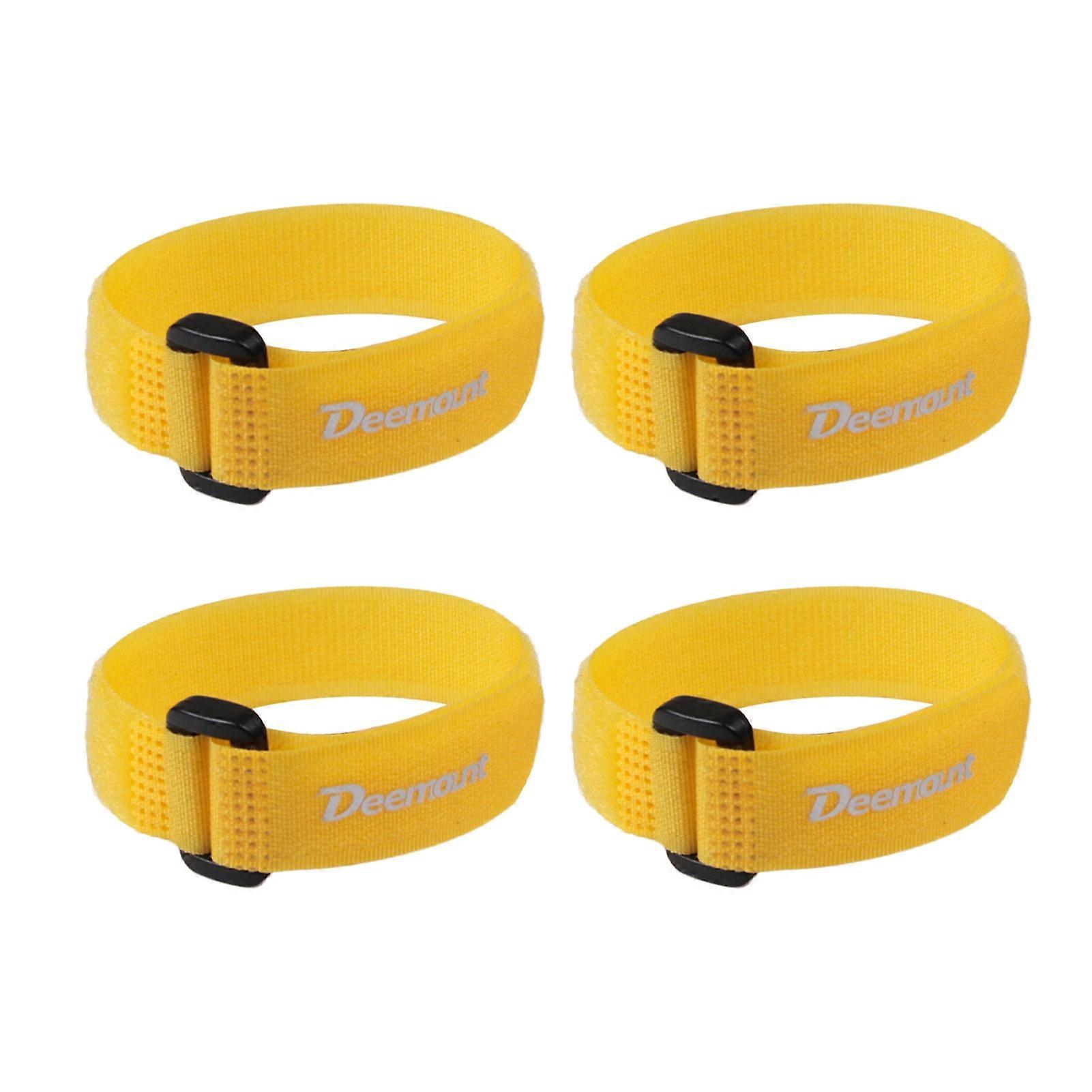 Kaesi 4Pcs Nylon Reverse Buckle Fine Workmanship Adjustable Accessory Bicycle Light Air Pump Rack Strap for Bike