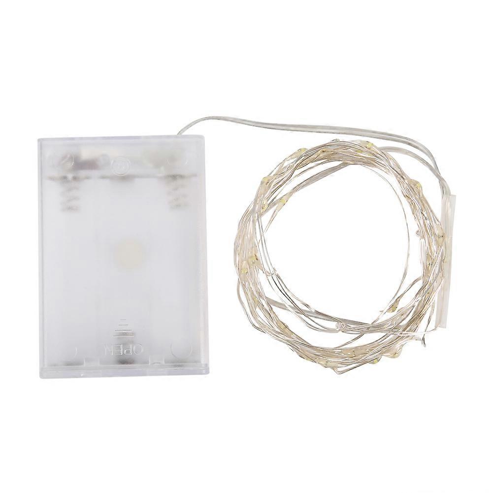 Beautiful USB Copper Wire LED String Light Low Voltage Light Decor OrnamentYellow 3 Meters