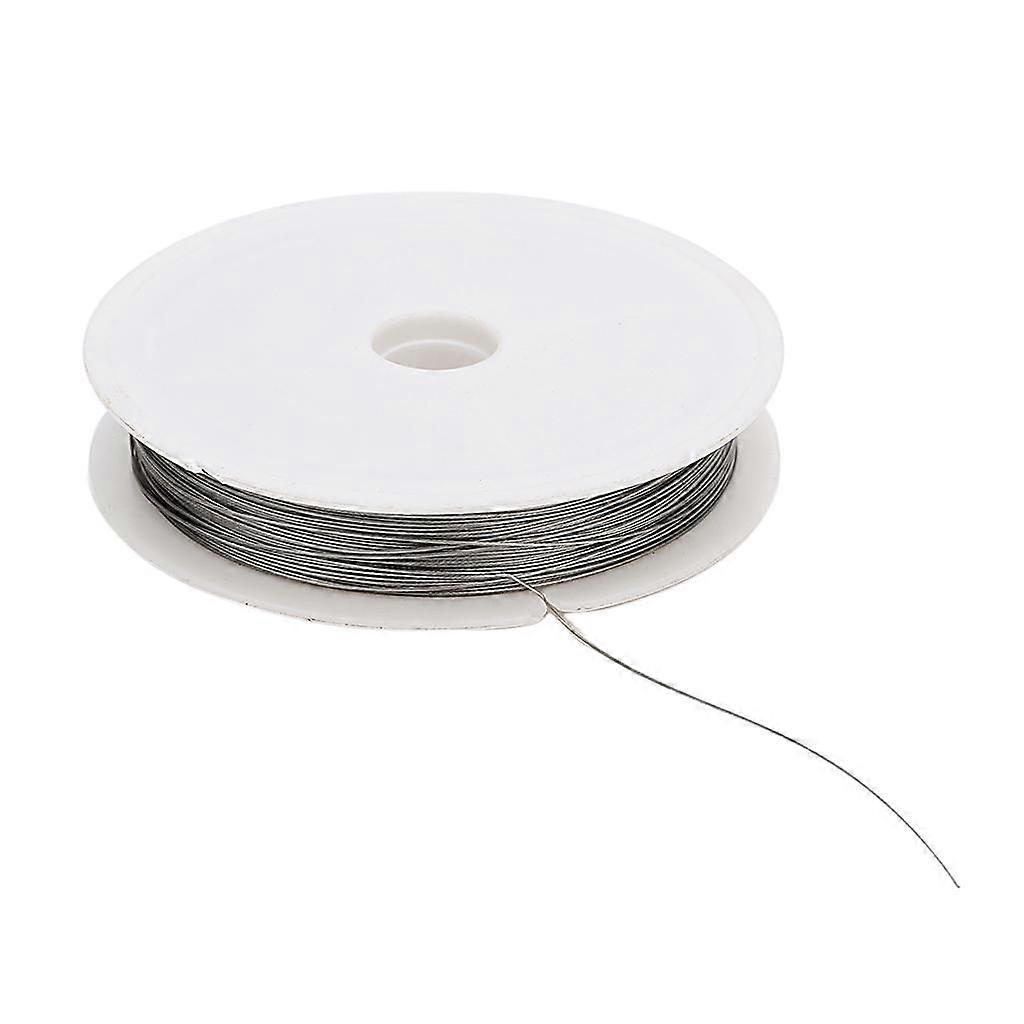 1 Rolle Edelstahldraht Tiger Schwanz Perlendraht Kordel 45 Meter 0,35 mm