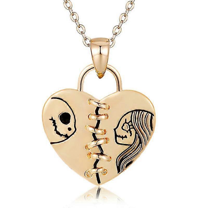 Creative Ghost Head Lock Pendentif Bijoux Collier cadeau Saint-Valentin