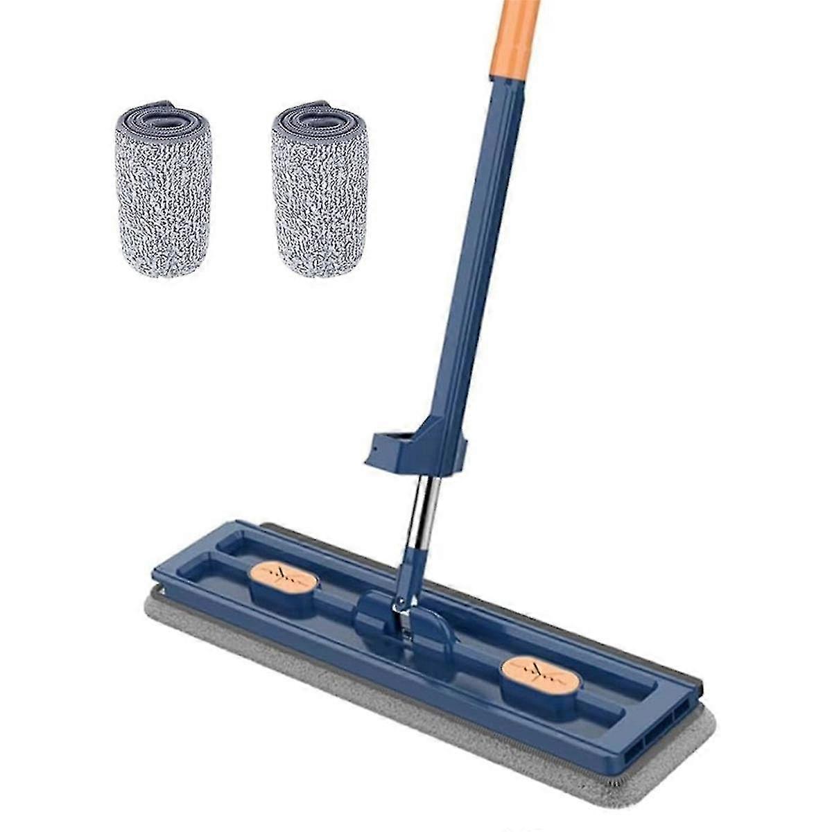 Large Flat Mop, Mop, 360 Rotating Mop with Dewatering , Mop 360 with Dewatering Blue