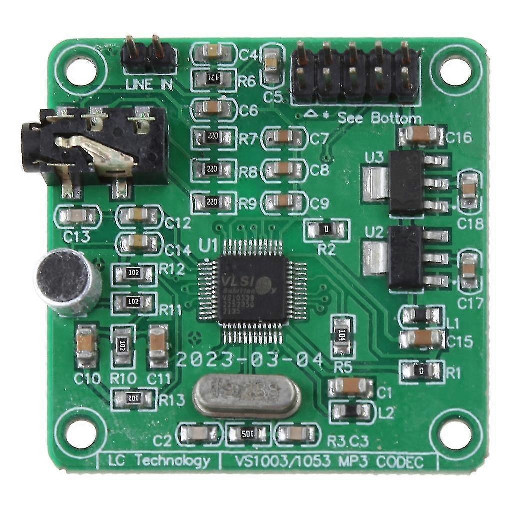 Vs1053 Mp3 Audio Player Module Spi-interface Ogg Codering Recording Control