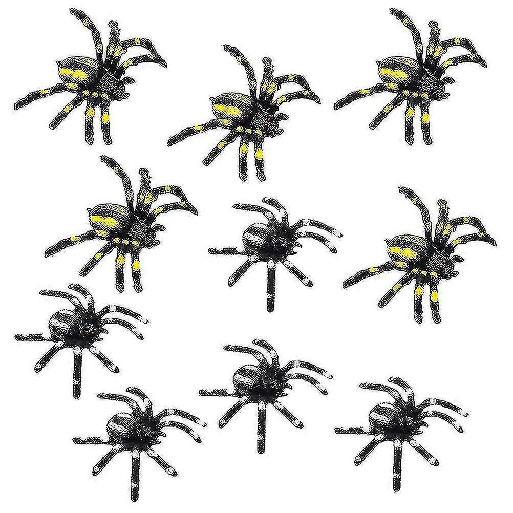 30pcs Artificial Spider Toy Spider Model Halloween Tricky Toy Scary Party Props