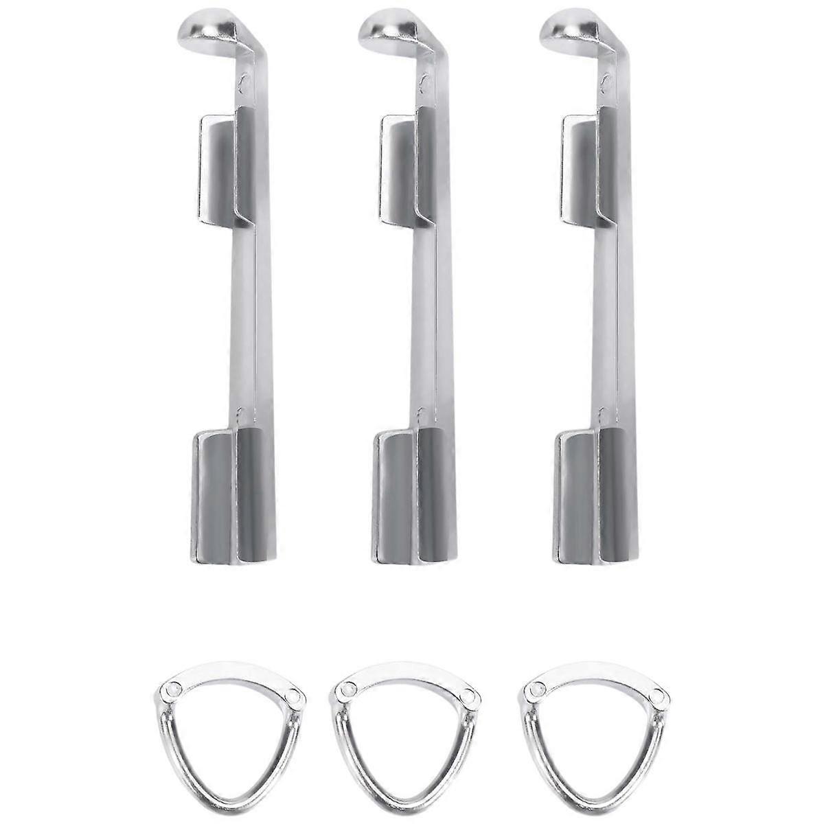 Billiard Cue Clamp 3 Pcs Pool Cue Tip Clamp Alloy Cue Stick Tip Repair Kit for Billiard Table Cue T