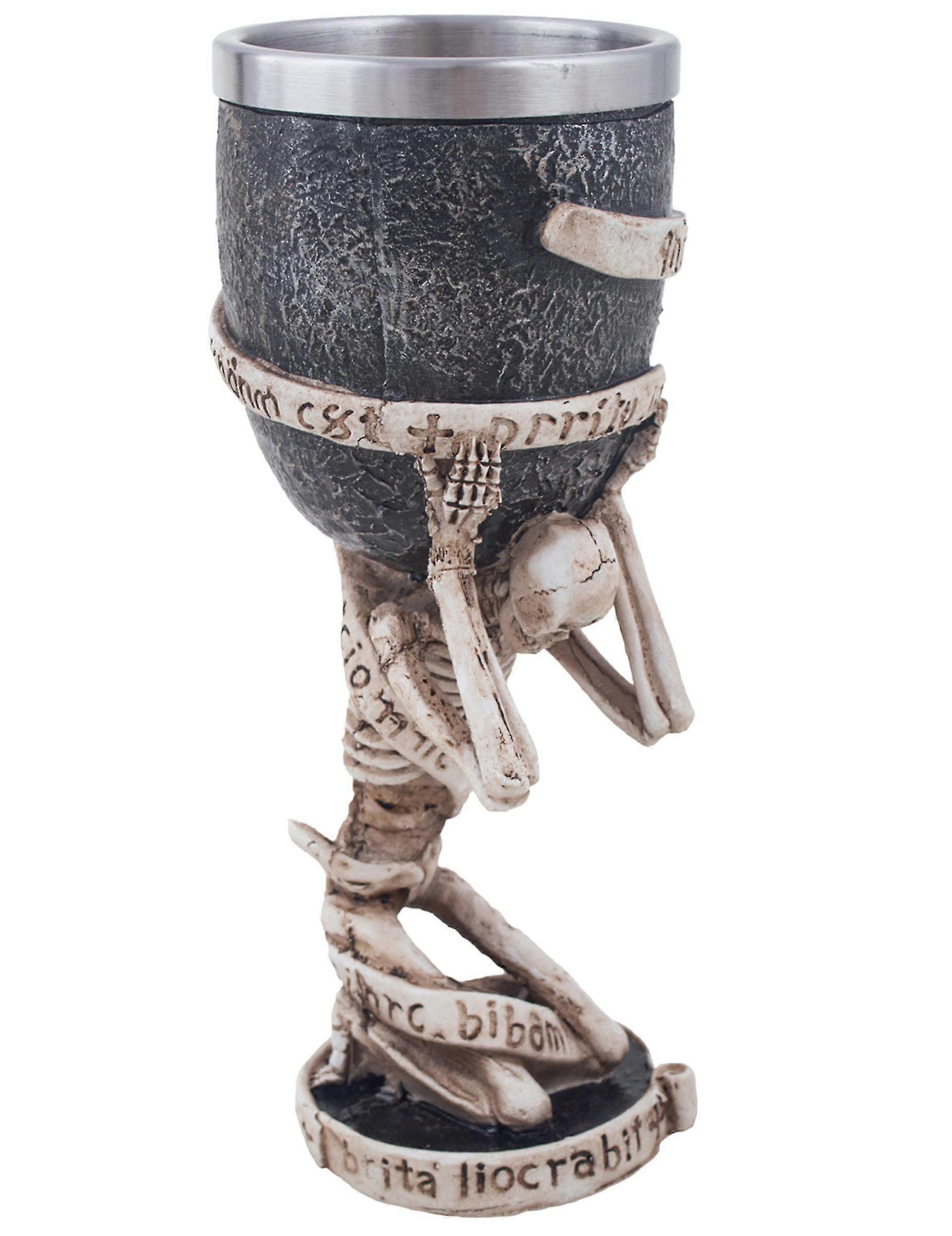 Glass worn by skeleton 18 cm