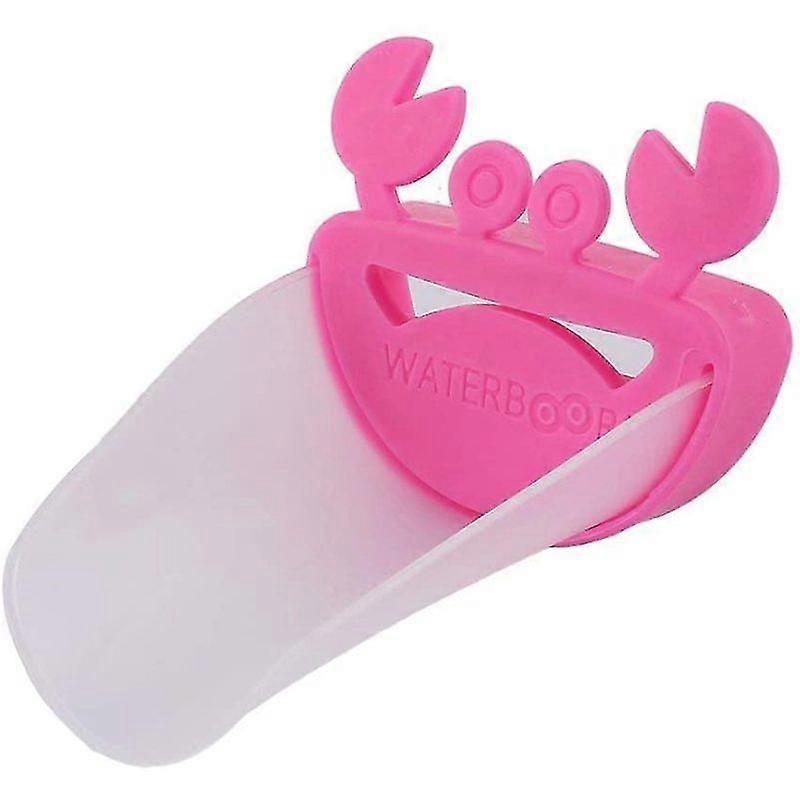 Faucet Extender - Child Sink Faucet Helper In Crab Shape, Pink Color For Kids