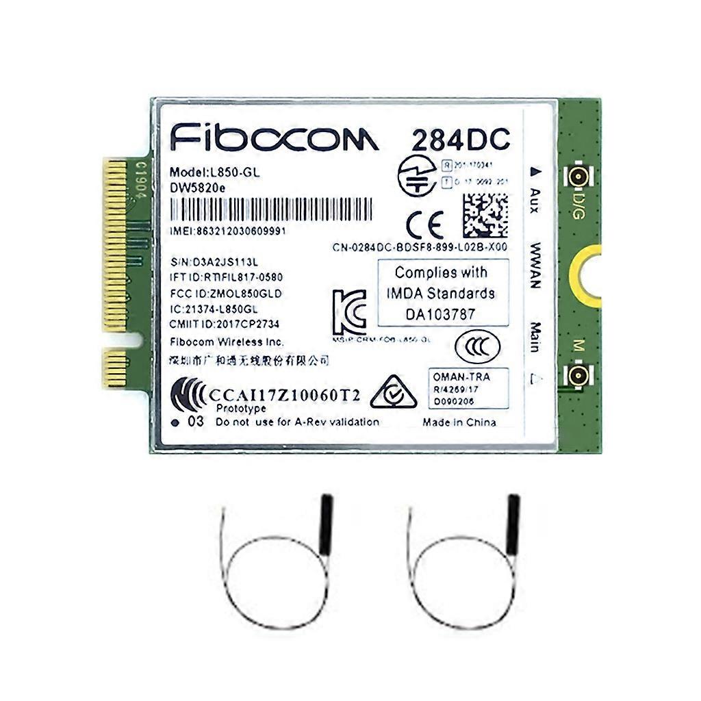 Draadloze netwerkkaart l850-GL DW5820e 4G-kaart WWAN-module - LTE FDD / LTE TDD / WCDMA Global 4G-kaart