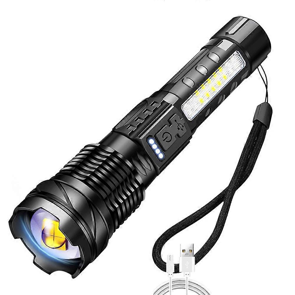 Flashlight Rechargeable, Bright LED Flashlight with Tactical Flashlights for Camping