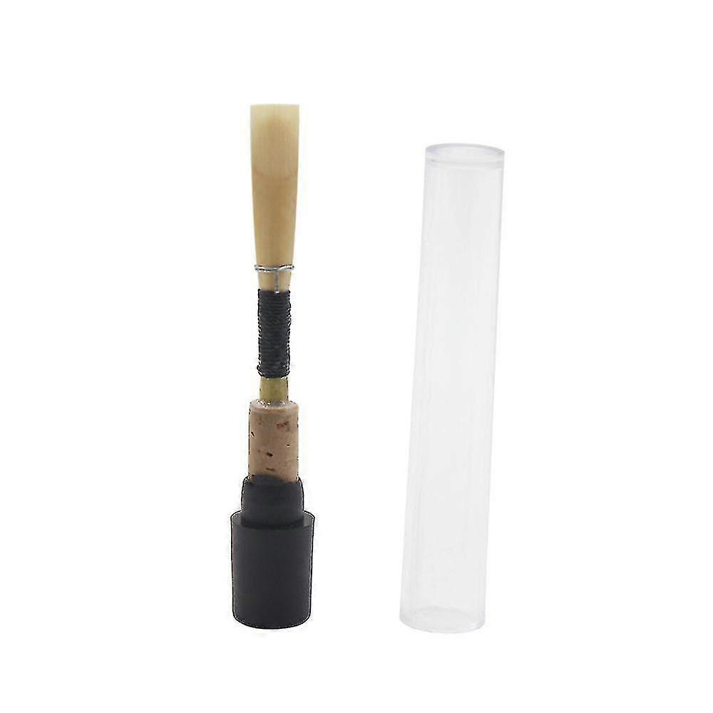 3Pcs双簧管簧片中等软质带塑料盒/管双簧管簧管木管乐器配件黑色