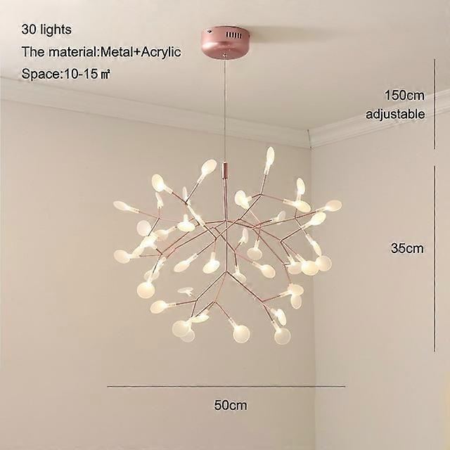 Modern LED Chandelier Lighting Art Tree Leaves LED Dining Room Nordic branches lights designer Industrial Firefly Chandelier