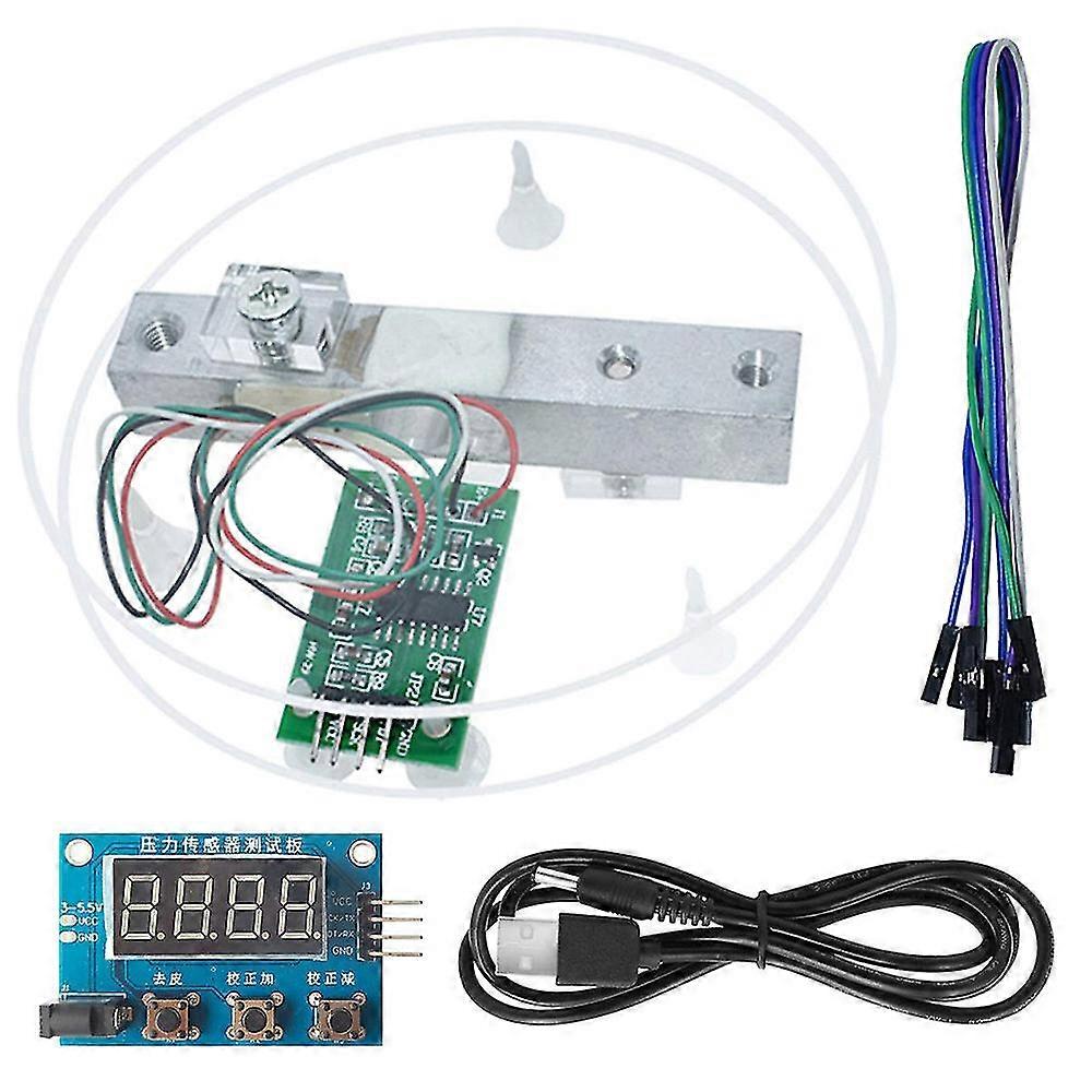 HX711 Weight Sensor Module Kit Digital Load Cell Weight Sensor A/D Module 5KG Scale for , Scale Dis  [PB]