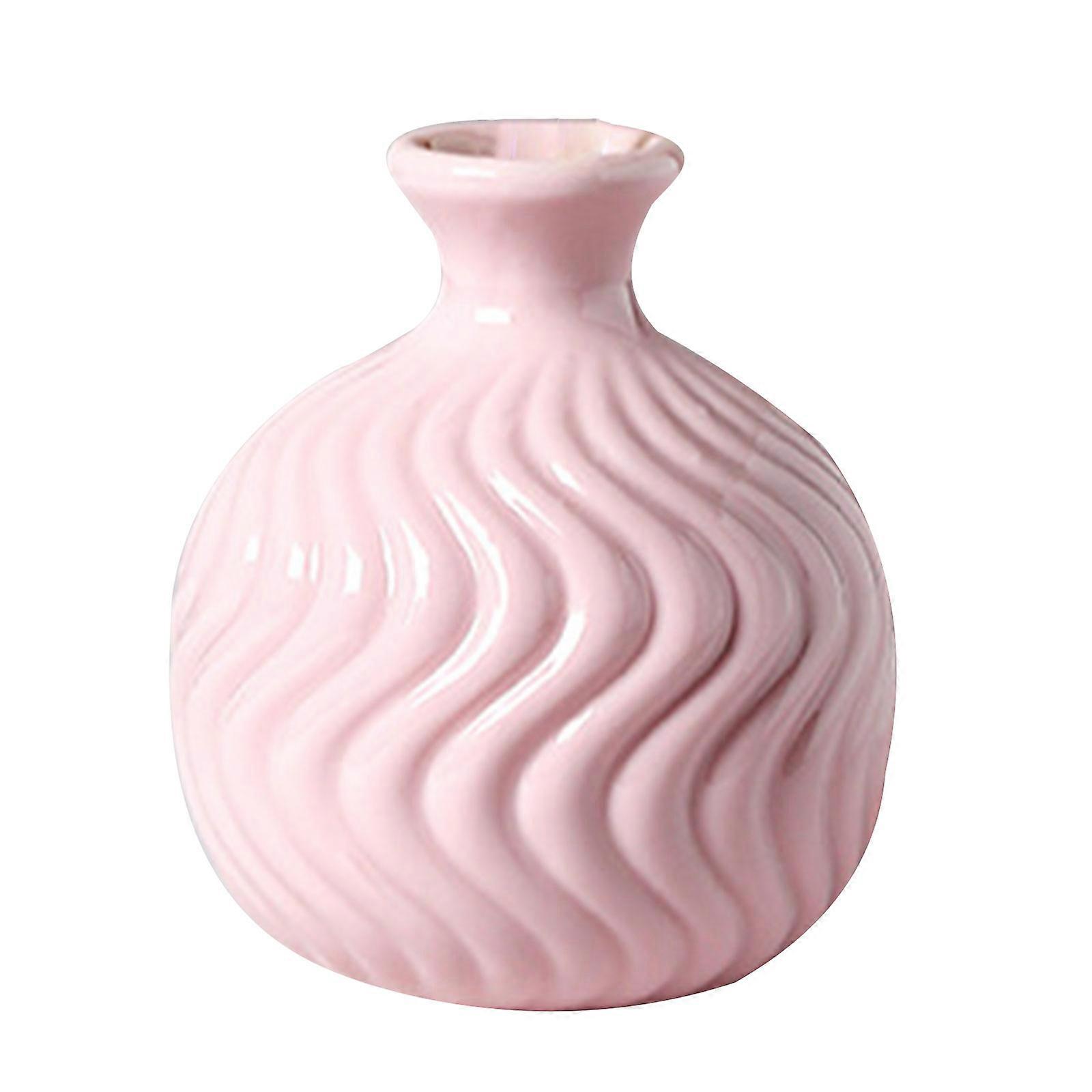 Modern Geometric Pattern Vase Home Office Decorative Small Ceramic Table Vase