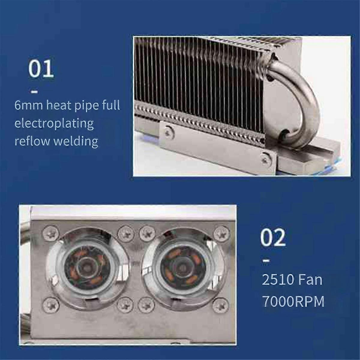 RGB M.2 Hard Disk Heat Dissipation Radiator Sink 3-Pin Connector HDD Cooler High Conductivity Heat