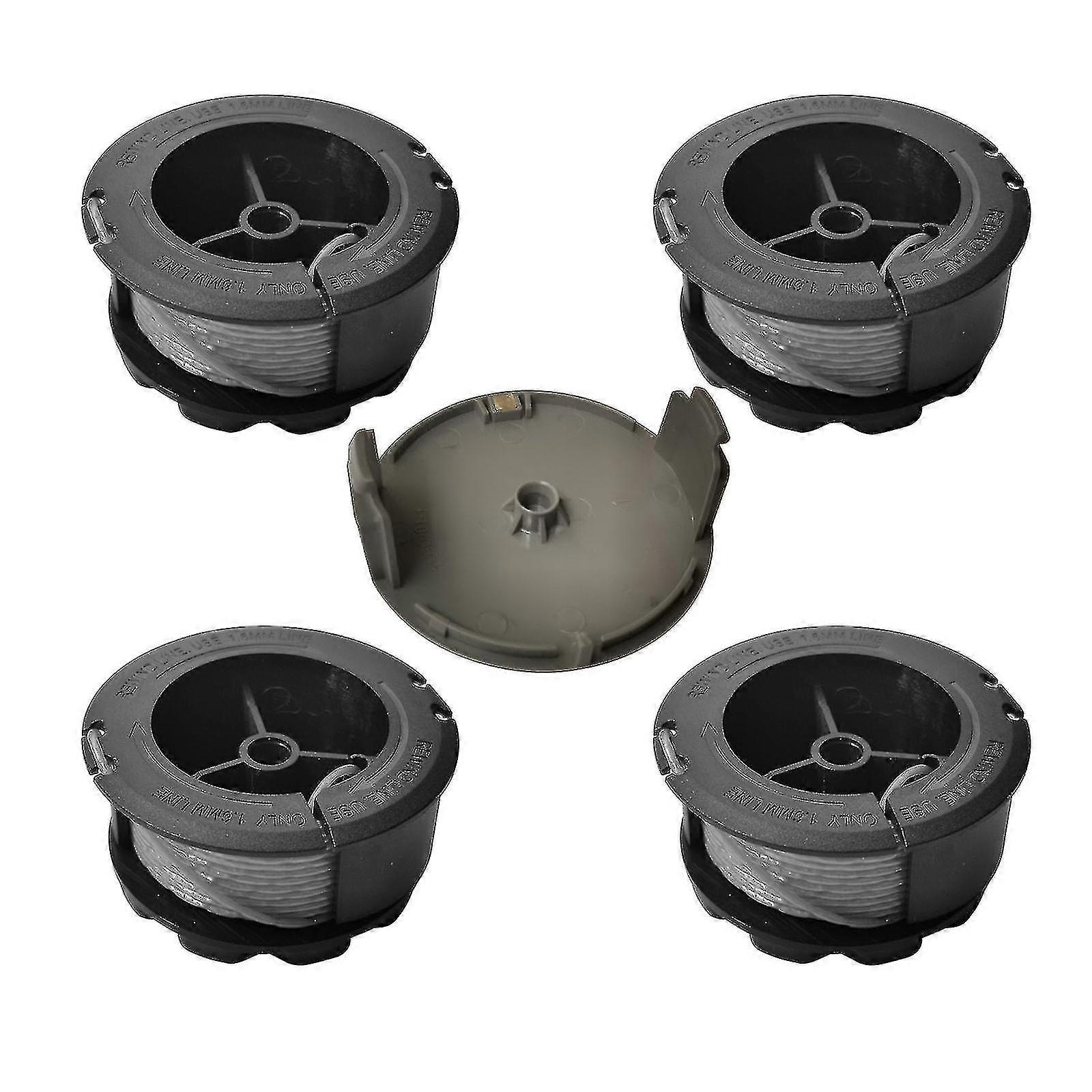 4 Spools 1 Cap Bosch F016800570 Replacement Trimmer Spool For Bosch Universal Grasscut With Cap 1600a01r5j