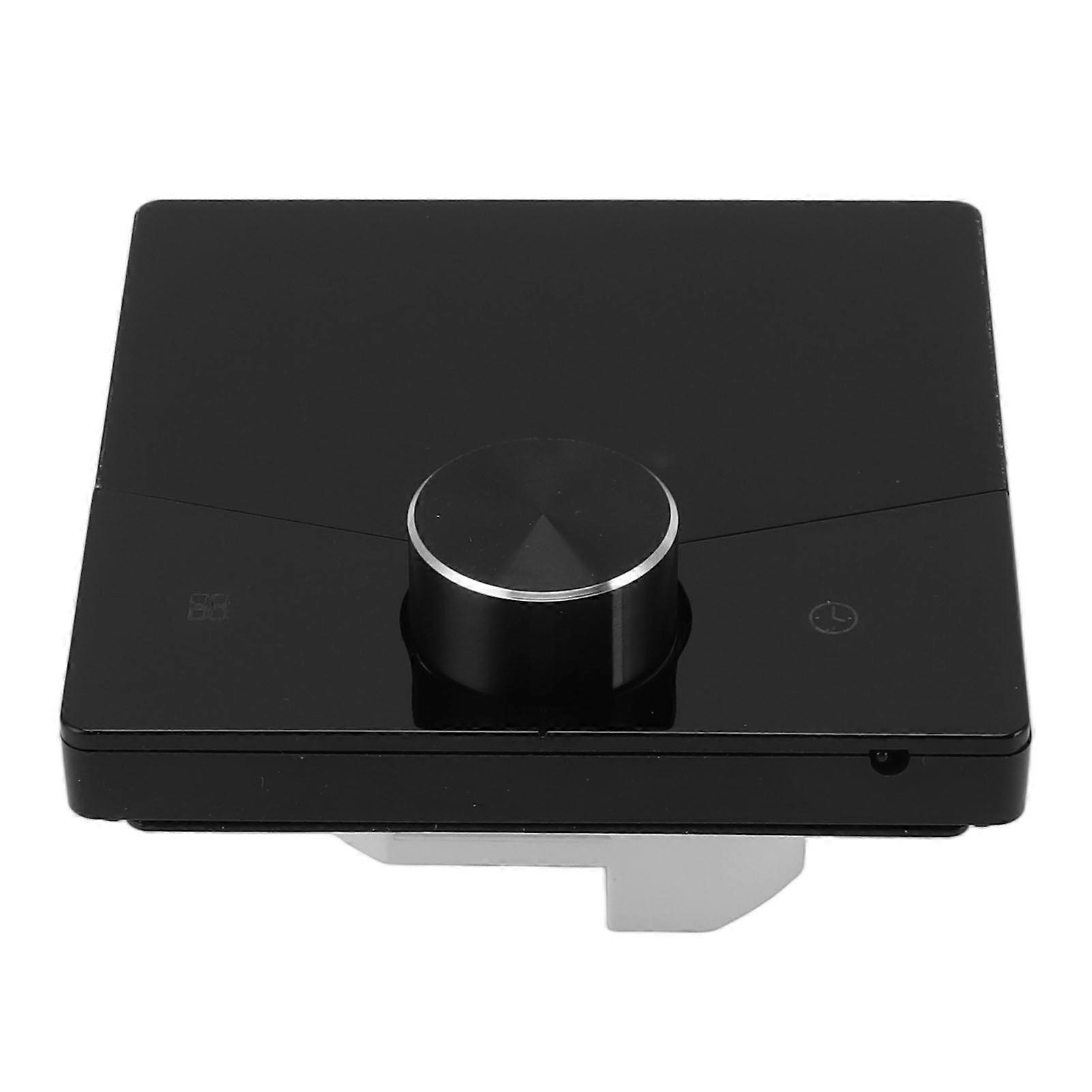 Smart Thermostat WiFi Programmable LCD Display Floor Heating Control Panel Digital Thermostat with Knob compatible Tuya Black