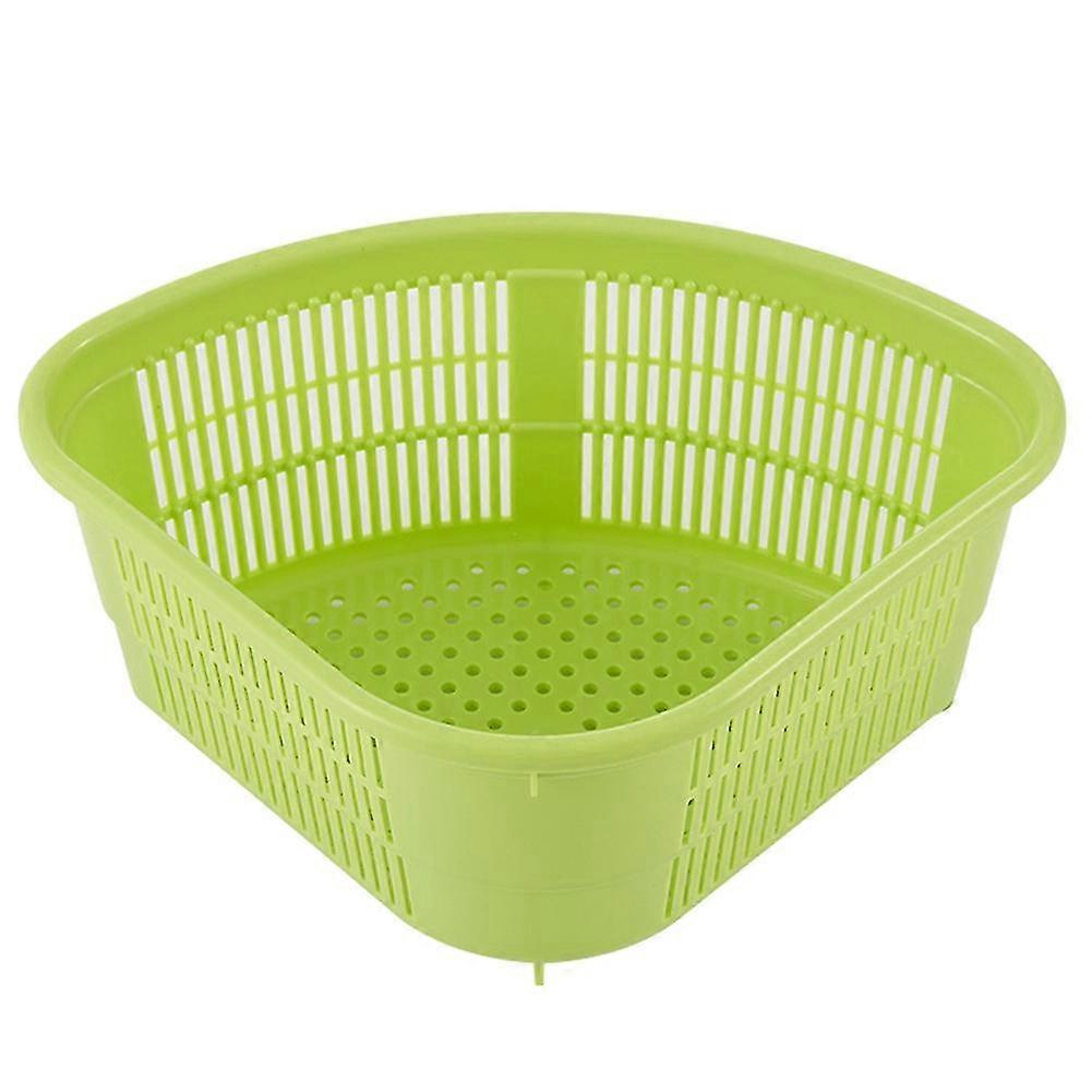 Triangle Kitchen Sink Fruit Washing Waste Draining Basket Plastic Storage Rack