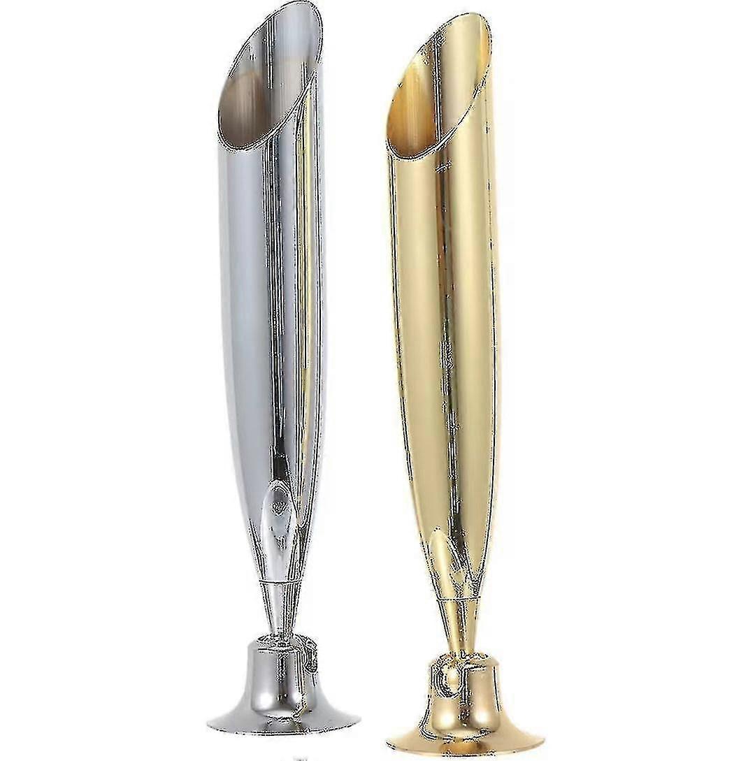 Insert Round Metal Pen Holder Vintage Single Pen Holder Feather Quill Dip Pens Base Fountain Pens Stand For Office School Stationery (2pcs, Go Z