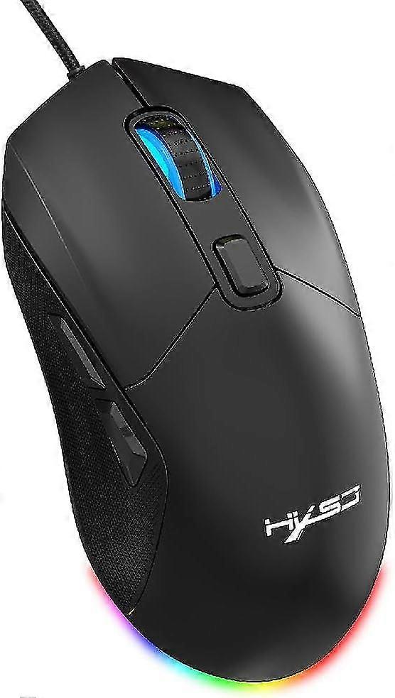 Gaming Mouse for Laptop PC with Lightweight Honeycomb Shell and DIY Replaceable Back Cover