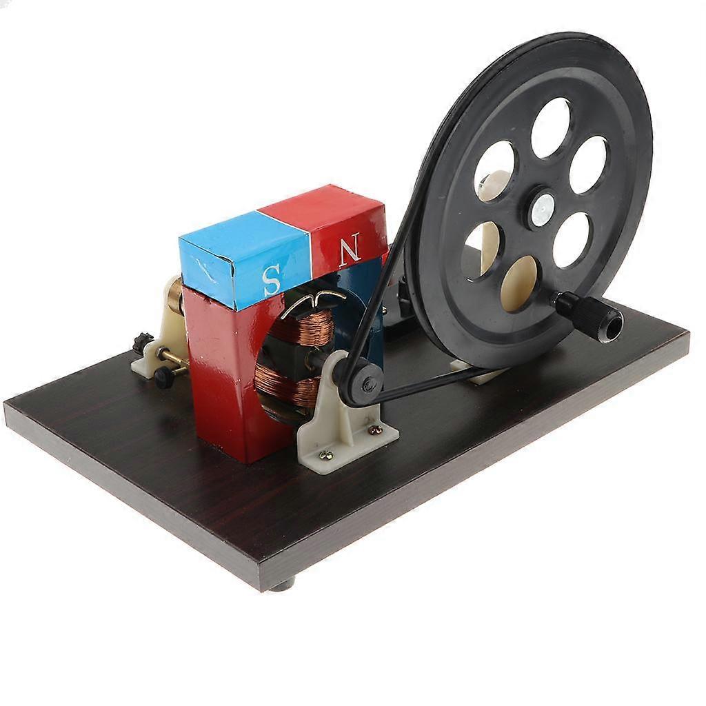 DC and AC Double-Current Hand Crank Generator Model Kit, Physical Teaching Aids Science Lab Supplies