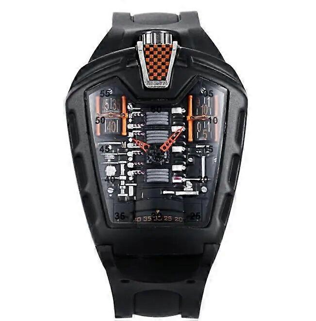 Men's Hollow Watch Ghost Silica Silicone Bracelet Quartz Watch Cool Relogio Men Watch Skeleton Ghost Student Clock