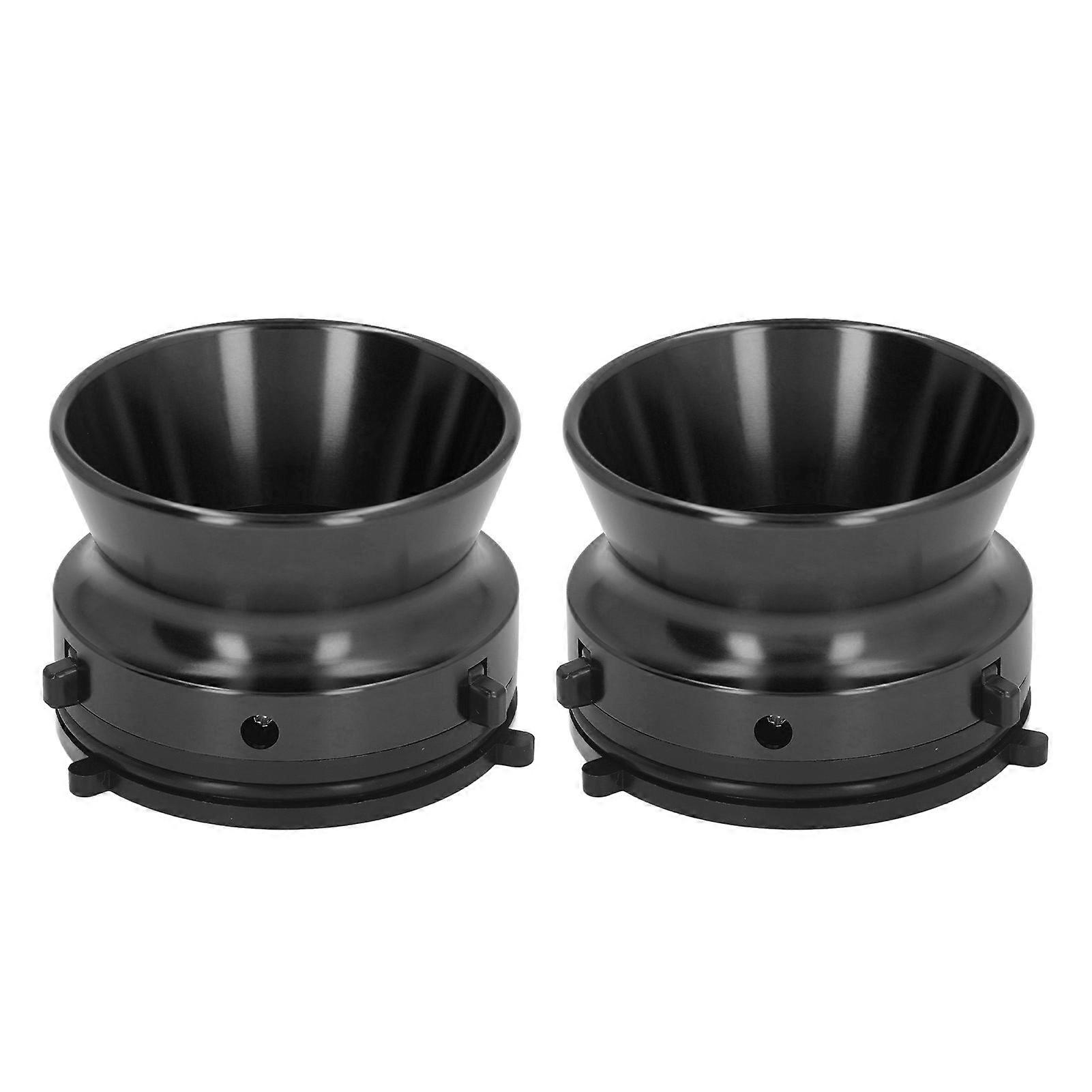 1 Pair NAB Hub Adapters Polished Aluminum Alloy Universal Loading Device 10 Inch Opener for Studer ReVox for Akai for Teac Black