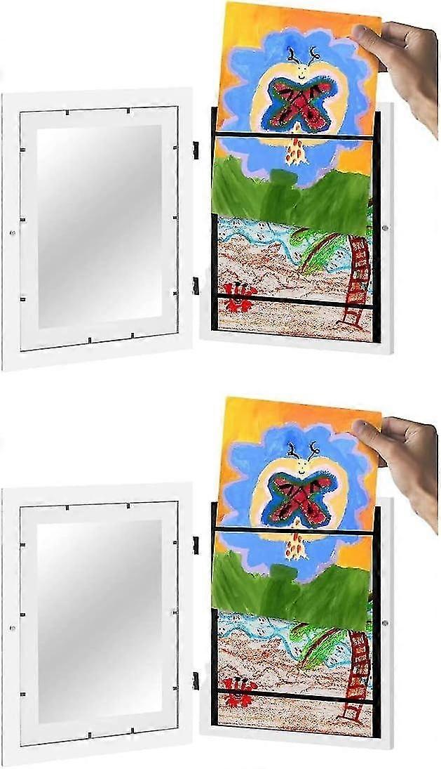 Kids Art Frames Front Opening | 1/2pcs Kids Artwork Display Frame A4 | Kids Artwork Picture Frames For Multiple Pictures | Children's Artwork Display
