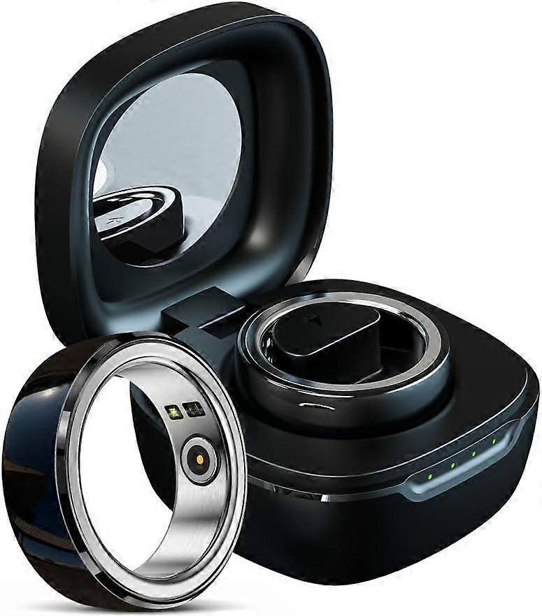 Smart Ring Health Tracker, Fitness Tracker Ring Activity Tracker with Pedometer Heart Rate/Blood Pressure/Blood Oxygen/Sleep Monitor