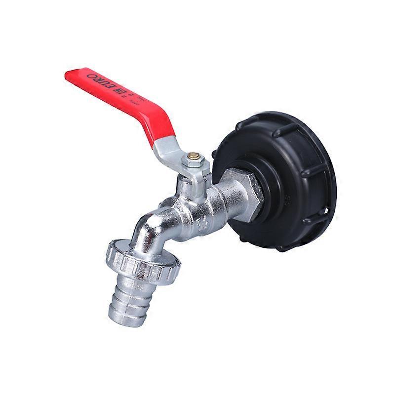 Tank Adapter for IBC 1/2 Threaded Connector, 1000L Tank Faucet Rain Collector Tap, Faucet Outlet Tap