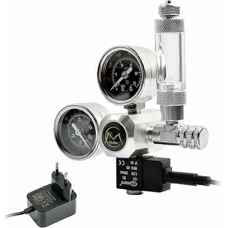 Pressure regulator including bubble counter and check valve