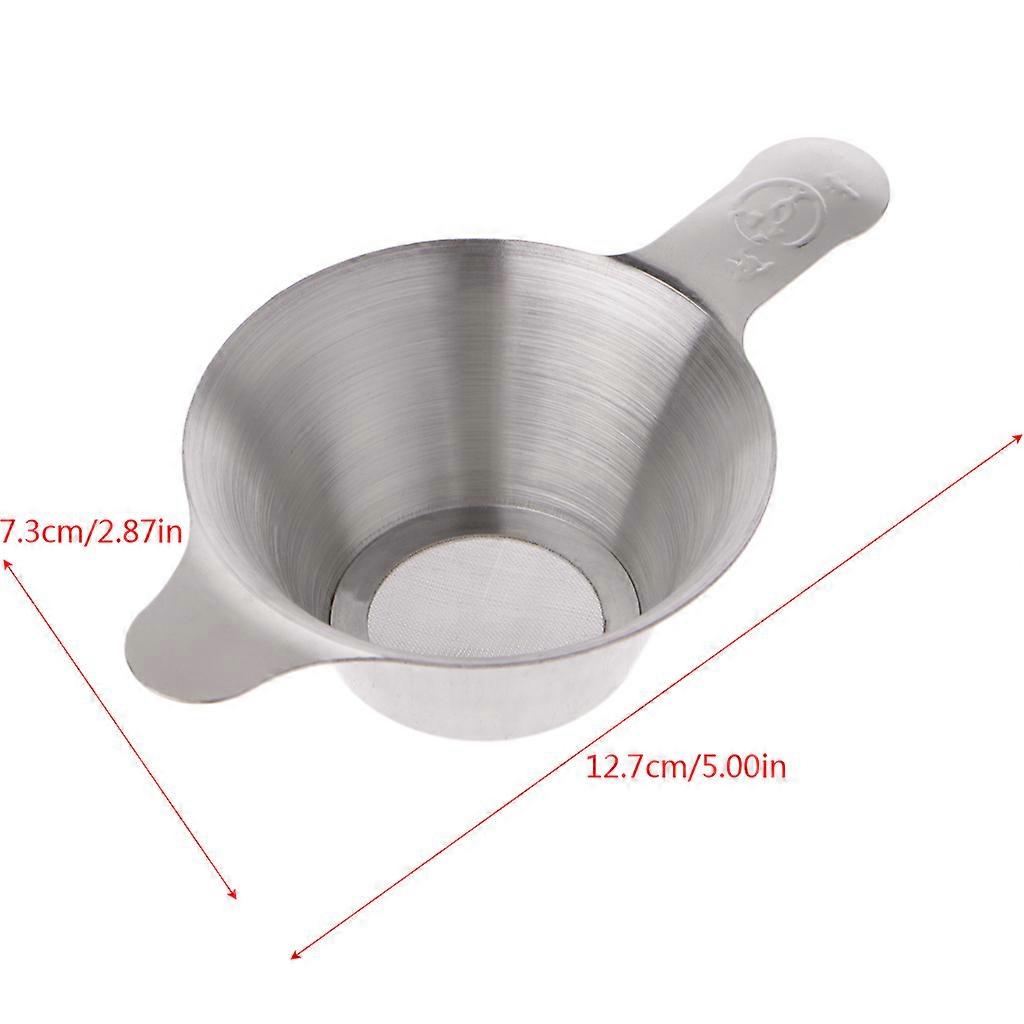Stainless Steel Tea Filter Loose Leaf Infuser Herbal Double Mesh Strainer