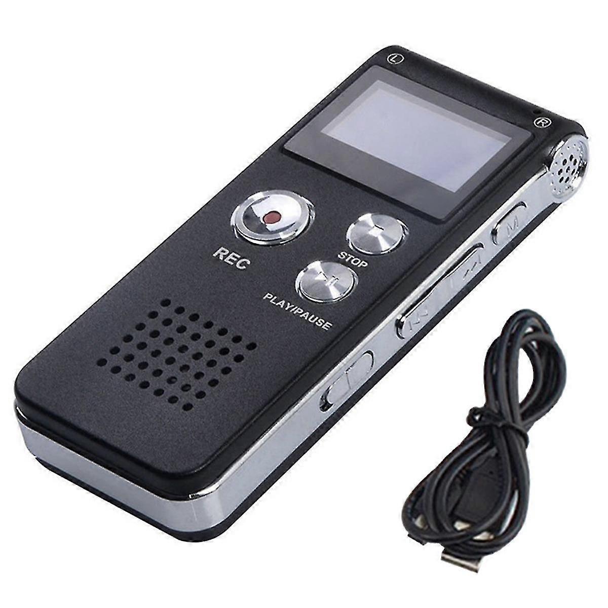 8G Voice Recorder, High-Definition Noise Reduction MP3 Player, Suitable for Meetings and Other Occa