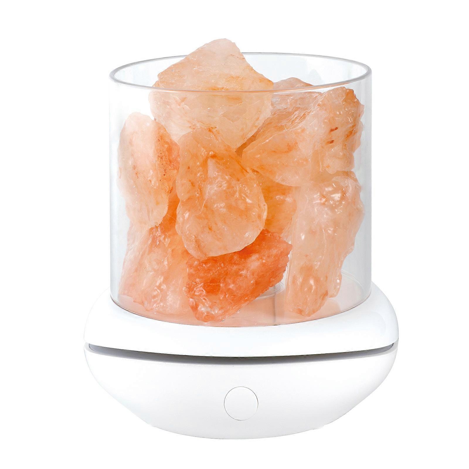 USB Crystal Stone Night Light Aromatherapy Oil Diffuser With Colorful Lights