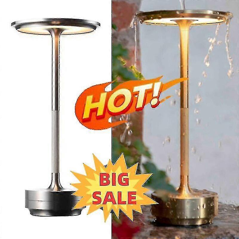 Cordless Table Lamp - Dimmable & Rechargeable Waterproof Desk Light