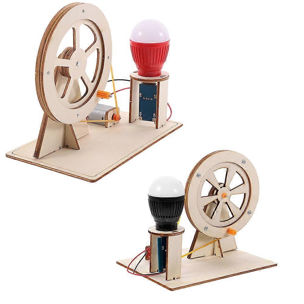 2 Sets DIY Hand Crank Generator Emergency Power Generator Electricity Generator Crank Kit