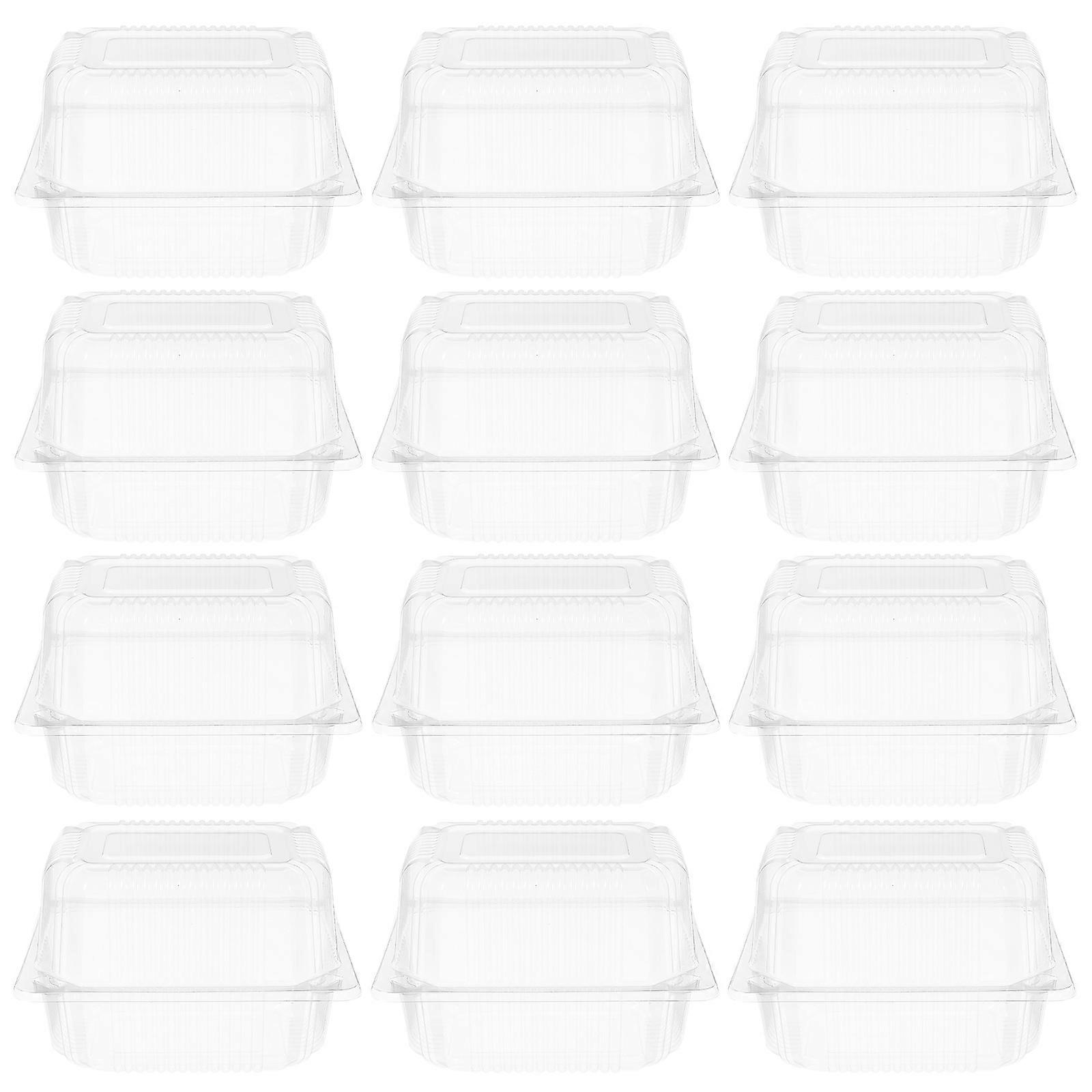 50pcs Cake Box Cupcake Container Muffin Box Cake Storage Container Bakery Box Accessory