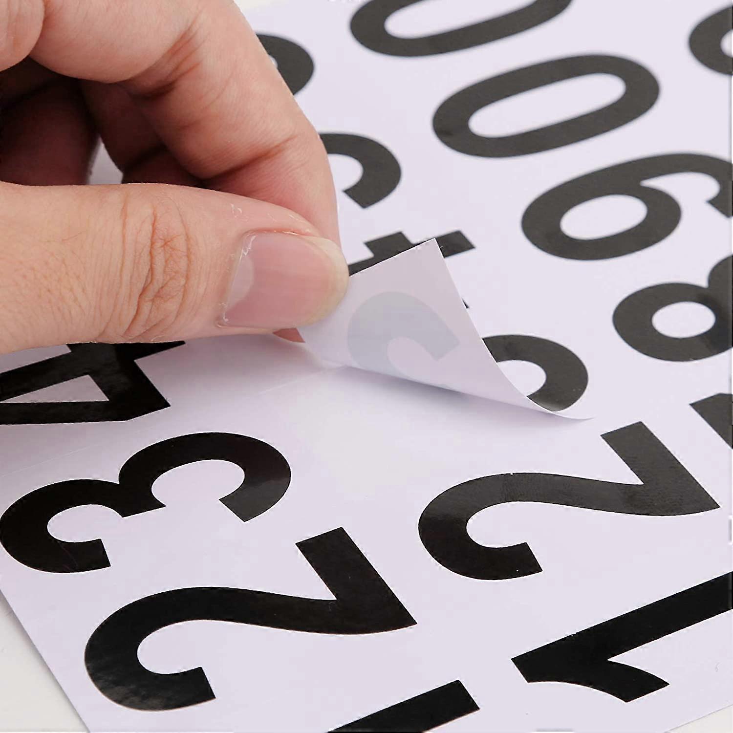 10 Sheets Mailbox Number Stickers Waterproof Adhesive Stickers(5cm ...