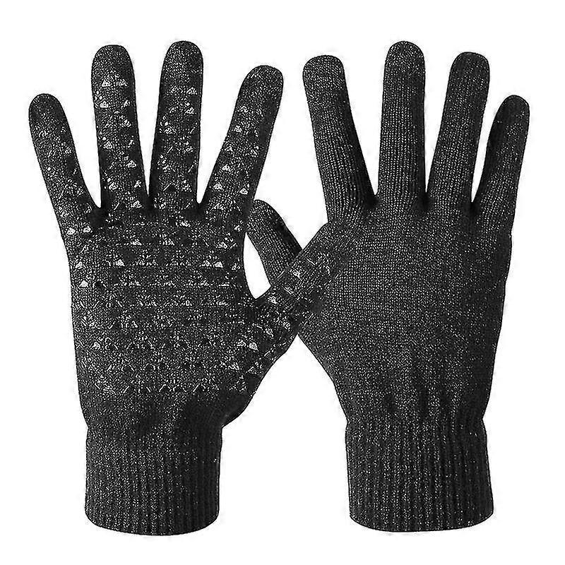 Winter Gloves Unisex Thermal Touch Screen Texting Warm Glove With Elastic Cuff