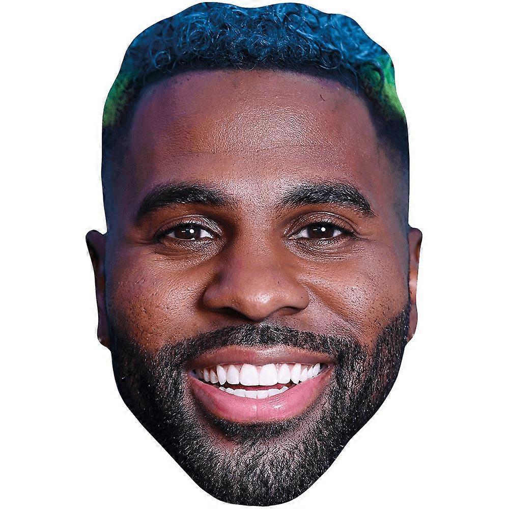 Jason Derulo (Blue Hair) Celebrity Mask, Flat Card Face