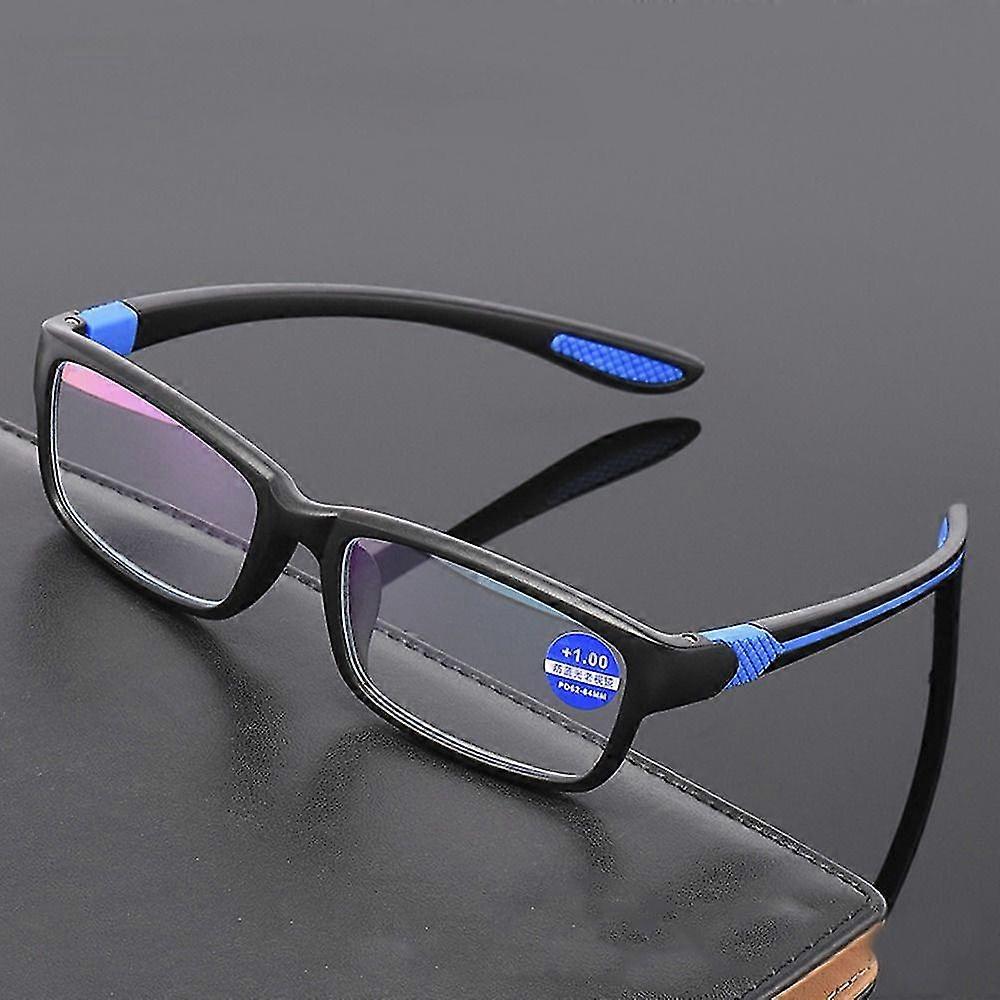 Tikuajgift 1pc Ultralight Reading Glasses Blue Light Blocking Presbyopia Eyeglasses Men Women Hypero