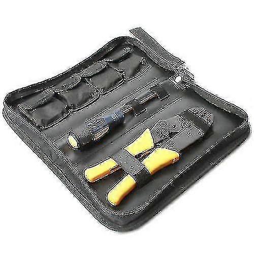 Crimping Pliers With 5 Interchangeable Inserts Plus Screwdriver And Case