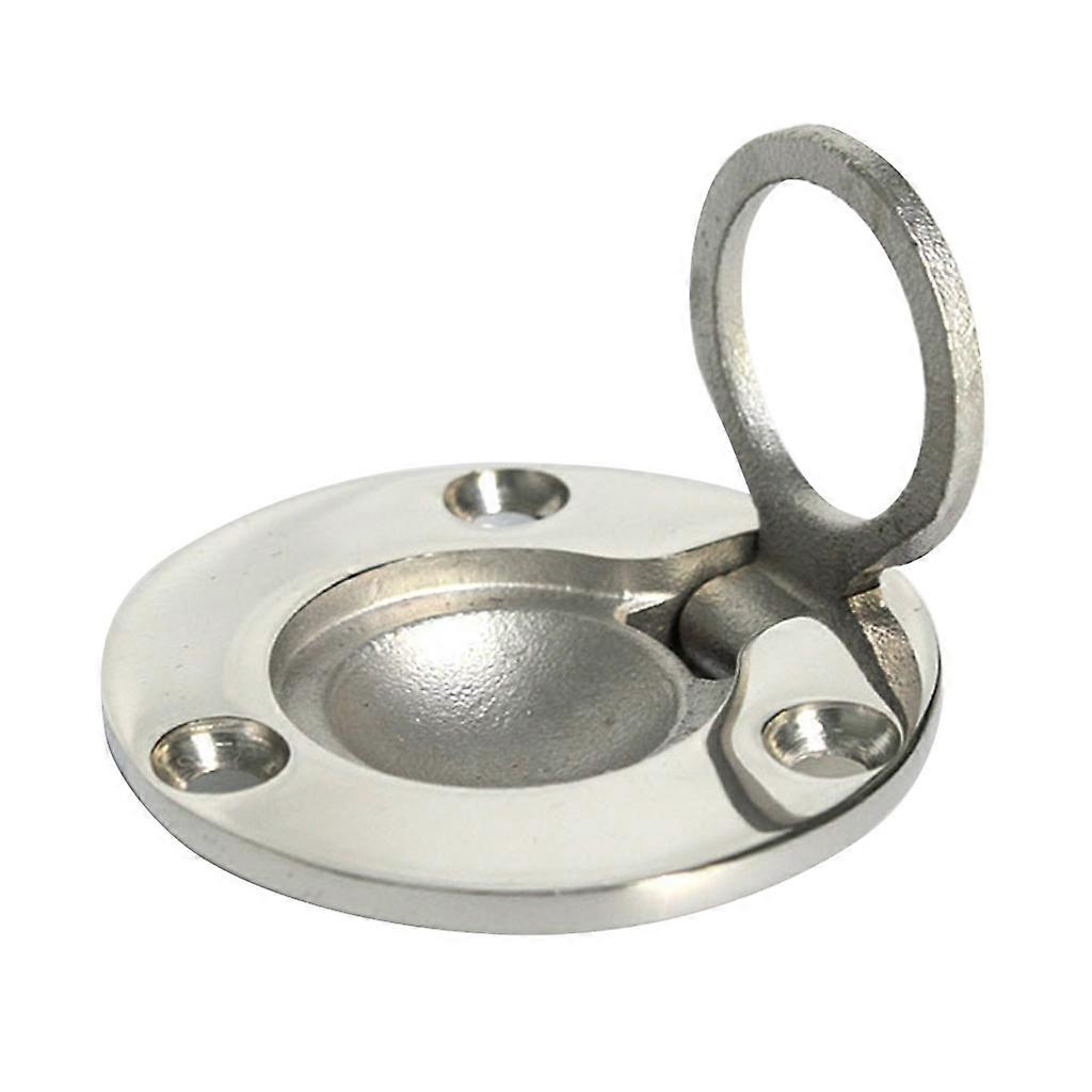  Door Knob Handle Pull Ring Stainless Marine Deck Hatch Flush Pull Lift Handle