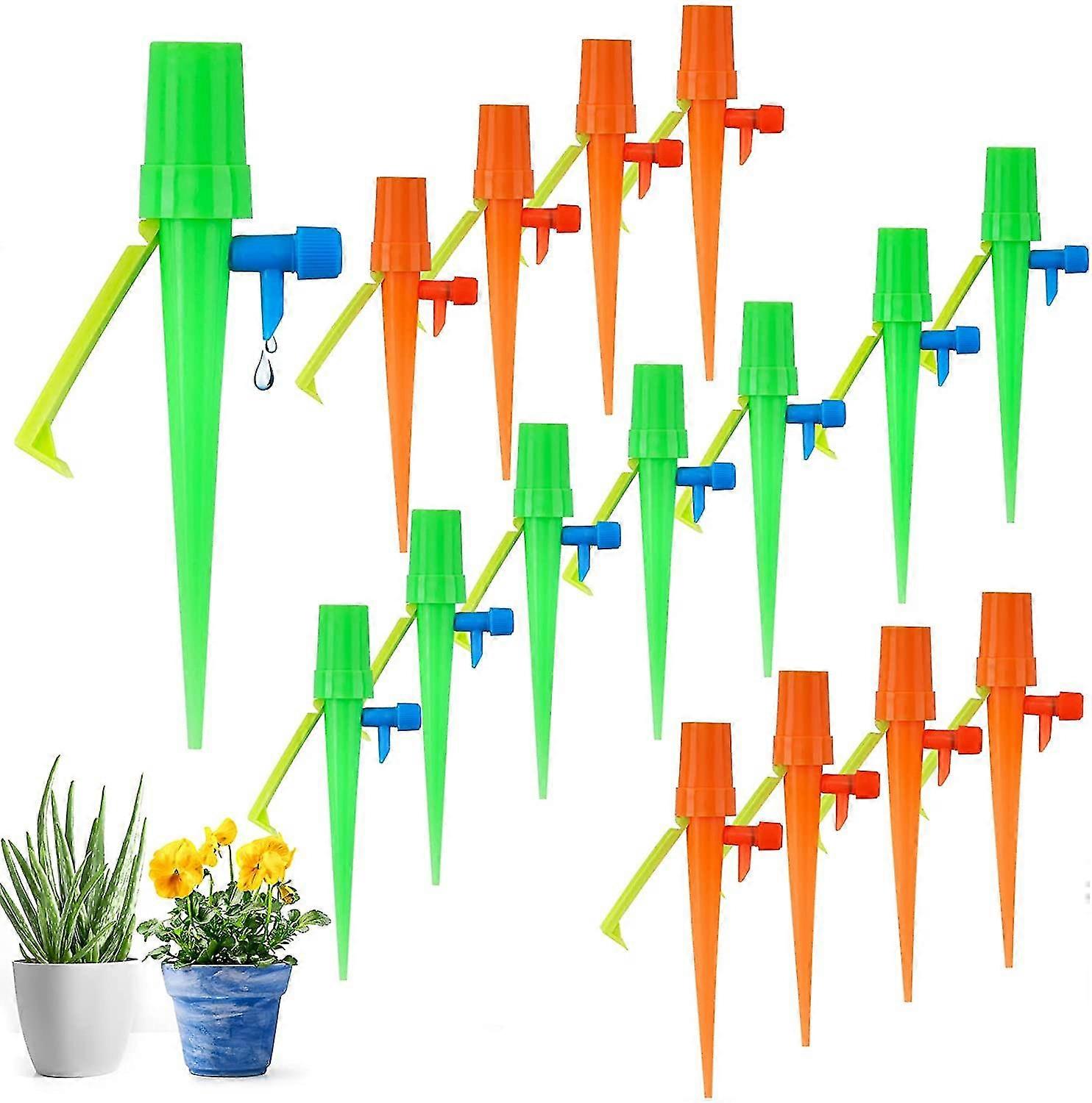 Automatisch Bewsserung Set Bewsserungssystem - 15 Stck Einstellbar Garten Pflanzen Bewsserung Zimmerpflanzen Mit Langsam Entriegelbarem Steuerventil