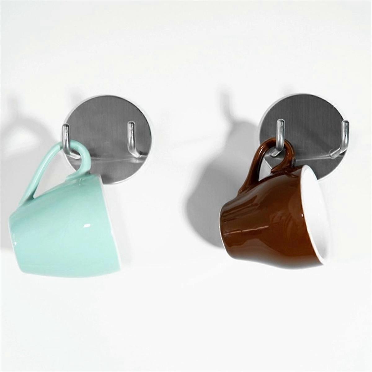 Support de porte-filtre à café 2pc support mural, porte-filtre espresso auto-adhésif pour 51/53/58mm por