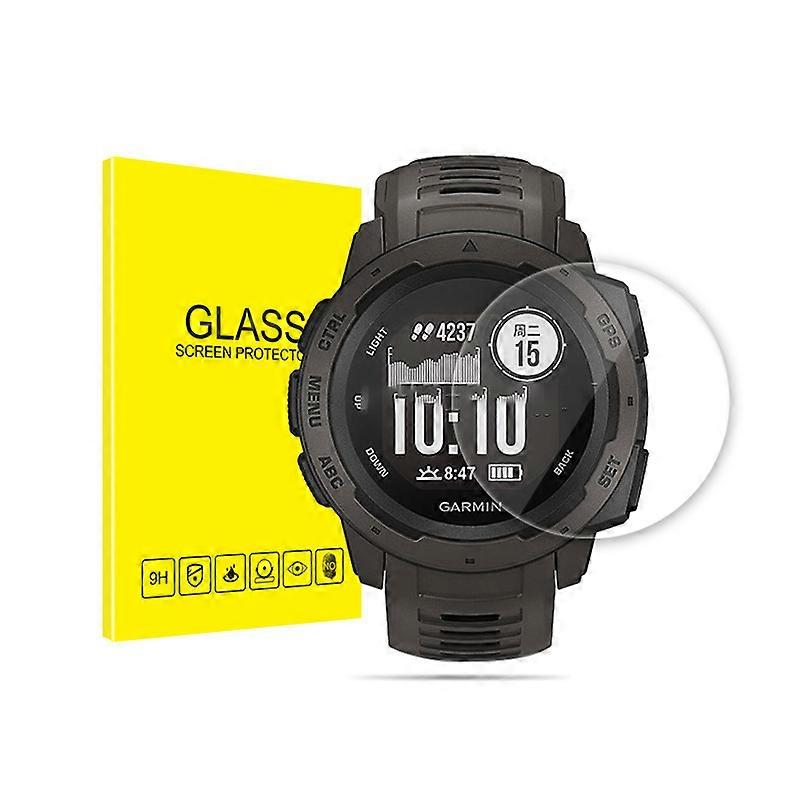 INF Garmin Instinct 2/2S mskydd (2-Pack) Härdat Glas, Reptåligt