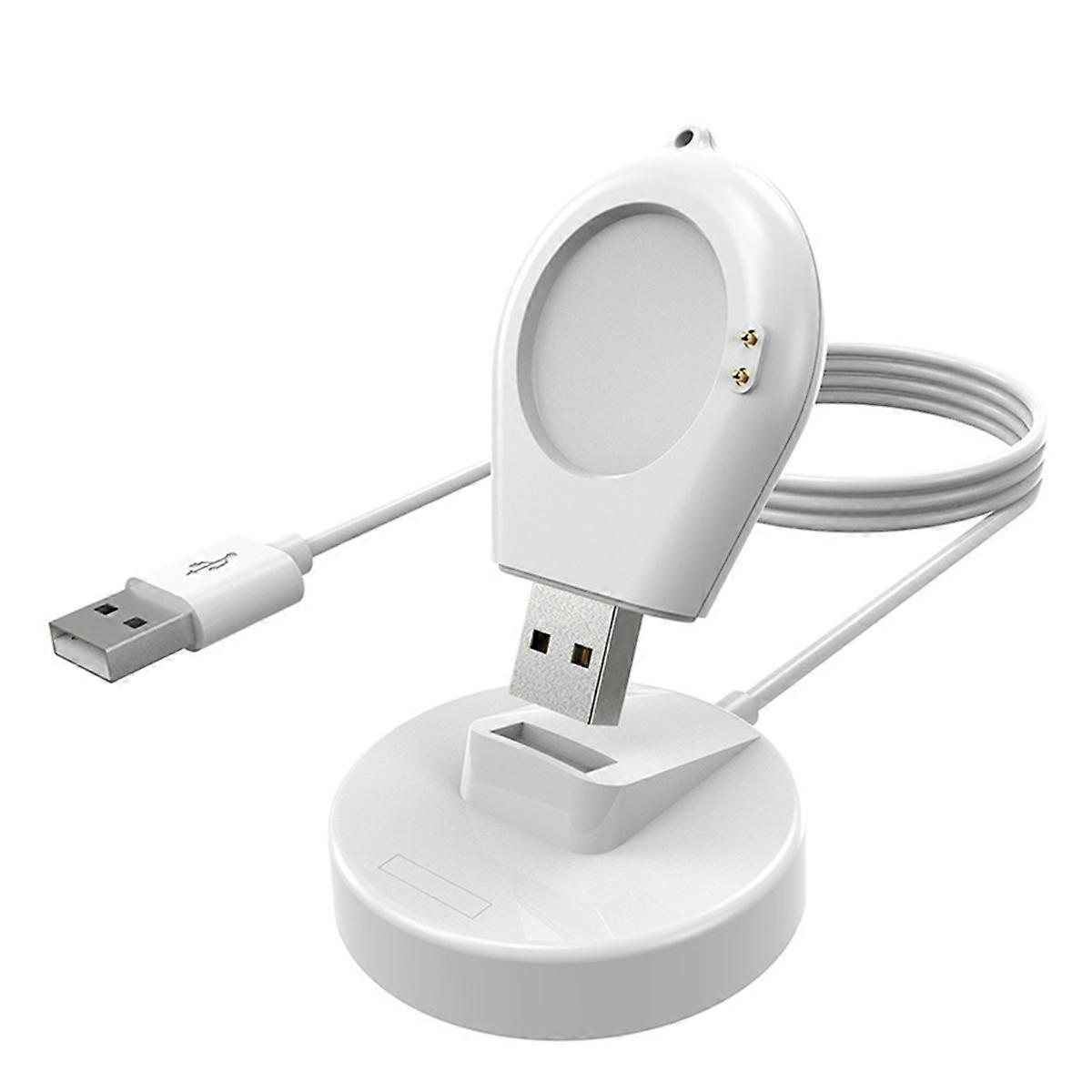 Dock Charger Stand Adapter USB Charging Cable Power Charge for Watch 2/2 Pro/S3/S2 46mm 42mm White